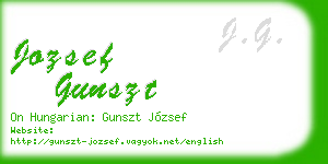 jozsef gunszt business card